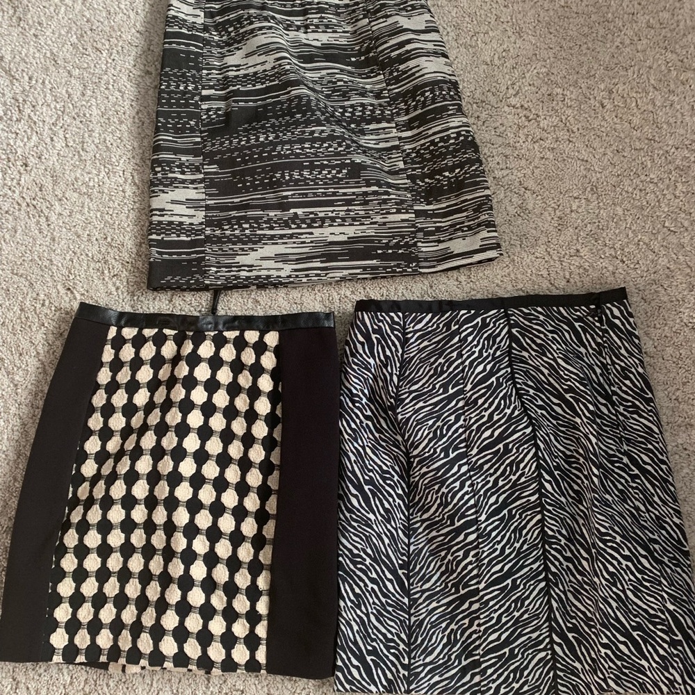 H&M 3 mini skirts bundle size 4